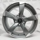 RIN 16X7 5-112 R1 SPORT L357 GUNMETAL MACHINE LIP* ET42 CB66.6