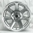 RIN 15X10 6-139.7 R1 SPORT QC1856 SILVER MACHINE FACE MACHINE LIP ET-44 CB110