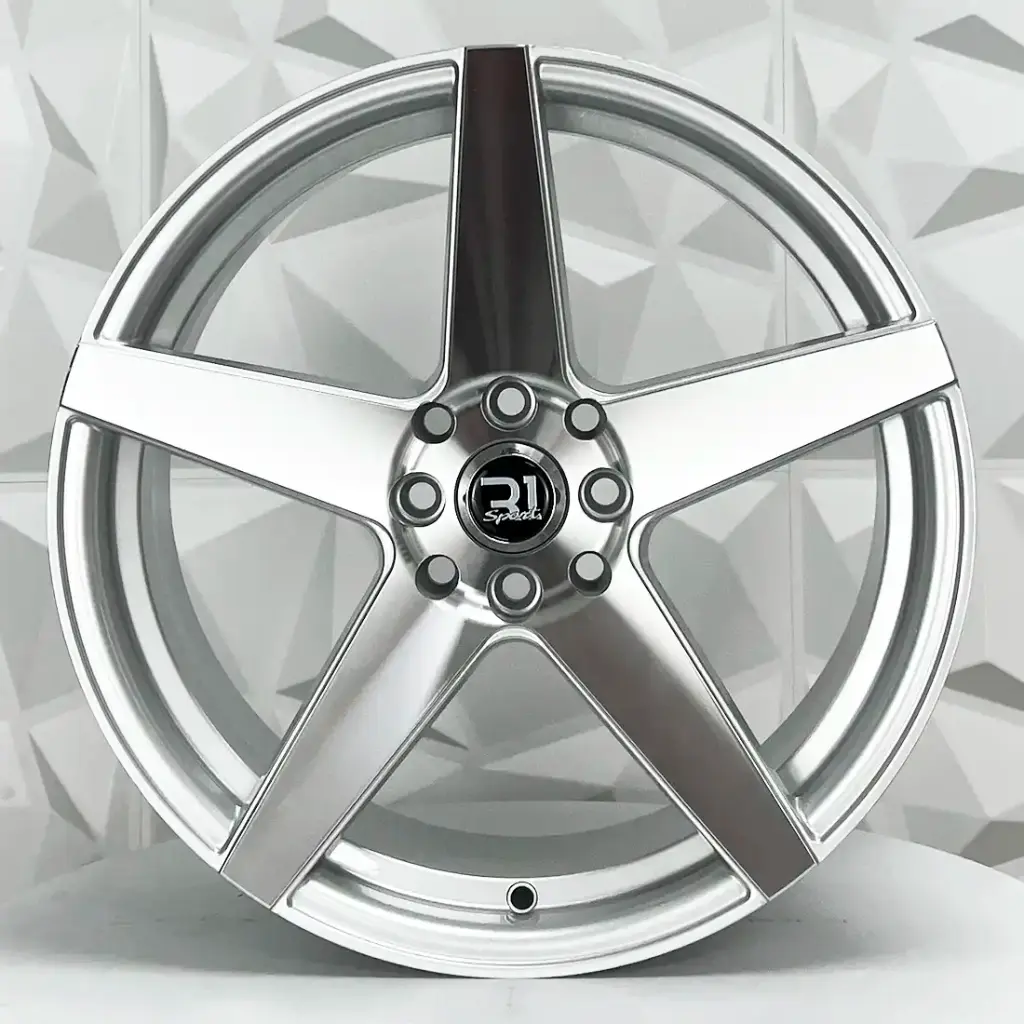 RIN 17X8 4-100/114.3 R1 SPORT DX427 SILVER MACHINE FACE ET35 CB73.1
