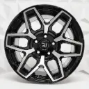 RIN 15X8 5-127 R1 SPORT QC2043 BLACK MACHINE FACE ET-10 CB83