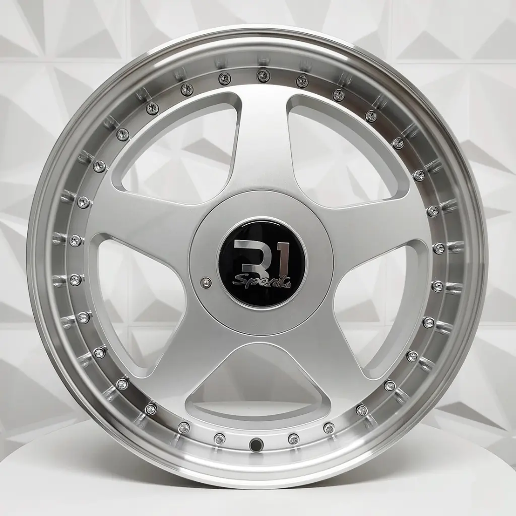 RIN 17X8.5 4-100/114.3 R1 SPORT XJ126 SILVER MACHINE LIP ET25 CB73.1